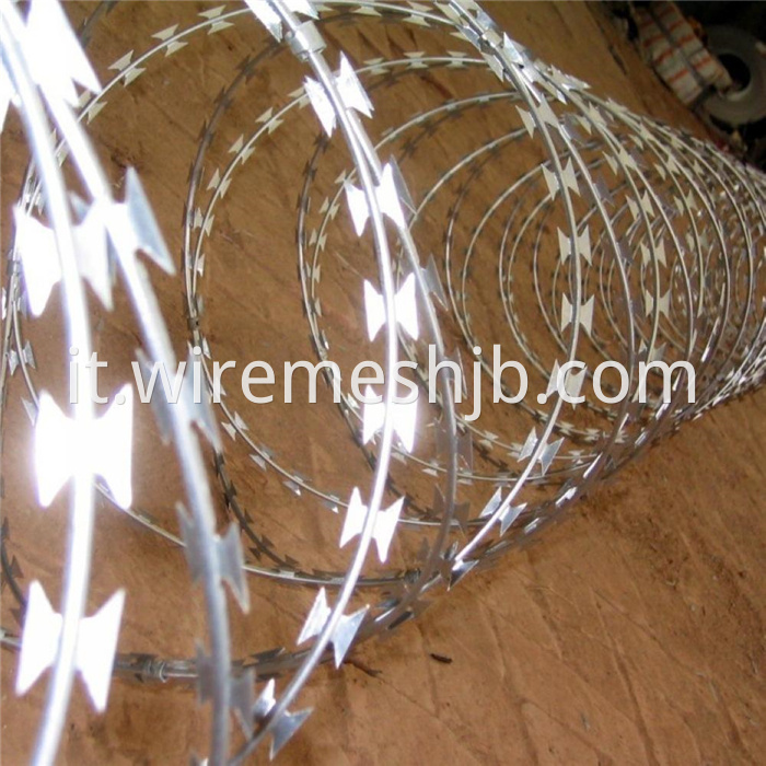 Galvanized Concertina Wire